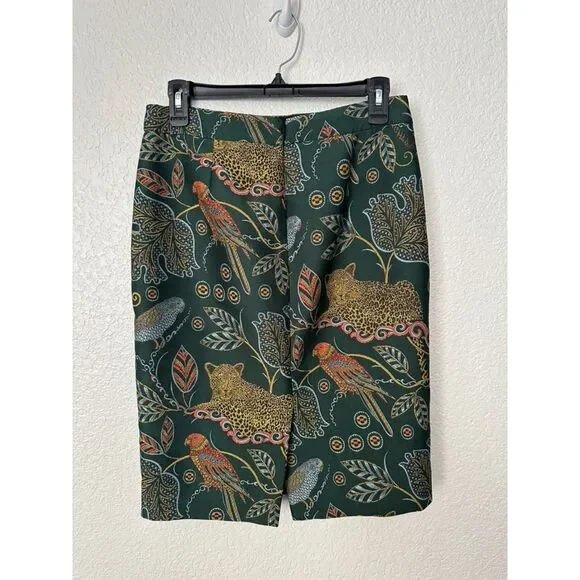 J. Crew No. 2 Pencil Skirt In Ornate Jungle Print Size 0 - Picture 5 of 7